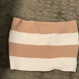 Striped tube top